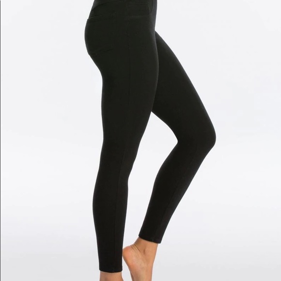 Spanx Black Jean-Ish Ankle Leggings Size M - Picture 2 of 7